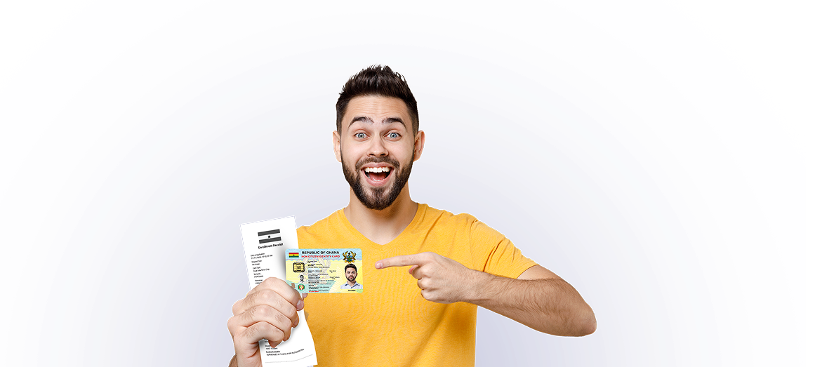 foreigner with card